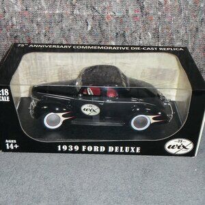 VINTAGE NEW IN THE BOX WIX 75TH ANNV. 1939 FORD DELUXE CAR 1:18 SCALE DIE-CAST